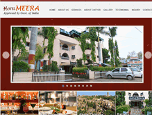 Tablet Screenshot of hotel-meera.com